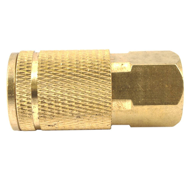 Forney Tru-Flate Style Coupler, 1/4 in x 3/8 in FNPT TF / 3/8FNPTX1/4IN