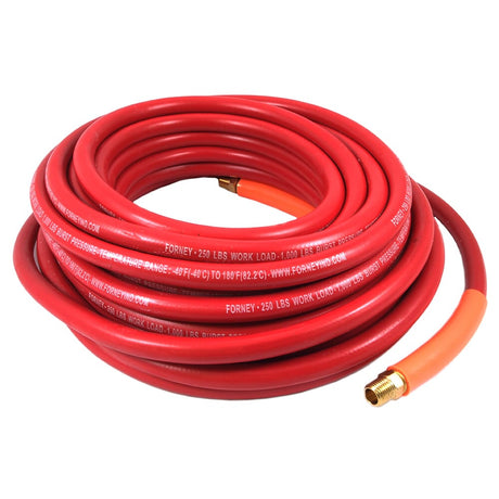 Forney Air Hose, Red Rubber, 1/4 in x 50ft RED