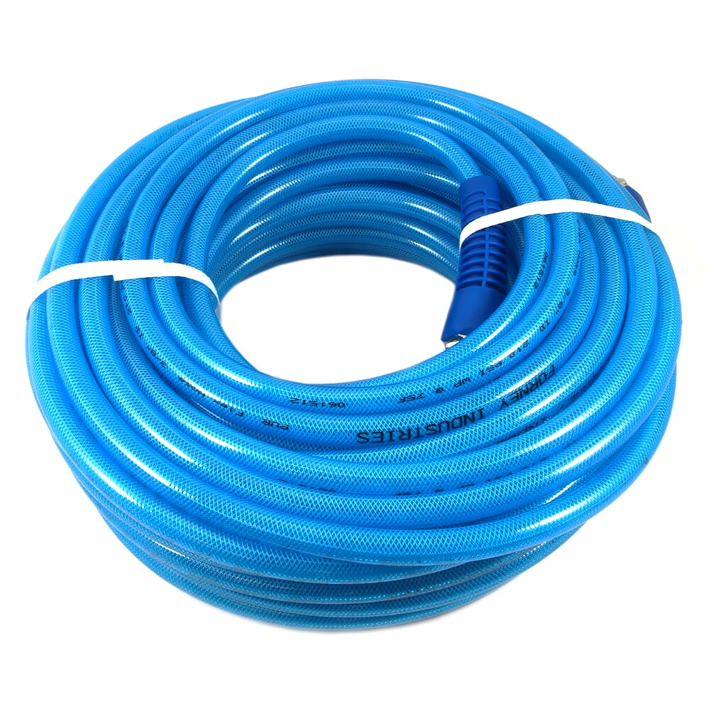 Forney Polyurethane Flex Hose, 3/8 in x 50ft BLUE