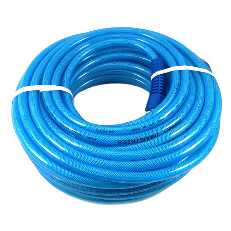 Forney Polyurethane Flex Hose, 3/8 in x 100ft BLUE