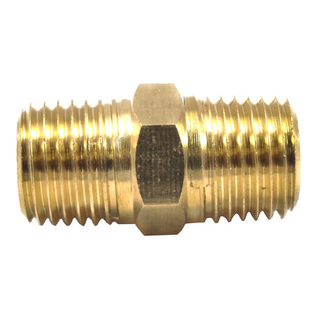 Forney Male Coupling, 1/4 in Male NPT