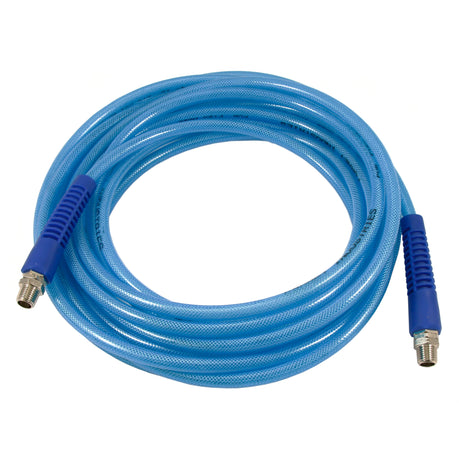 Forney Polyurethane Flex Hose, 1/4 in x 25ft BLUE