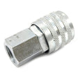 Forney Ind/Milton Style Push Coupler, 1/4 in x 1/4 in FNPT