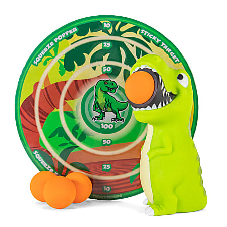Hog Wild T-Rex Squeeze Popper with Sticky Target