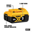 Dewalt 20-Volt Max 5.0-Amp Hours Lithium Power Tool Battery 20V