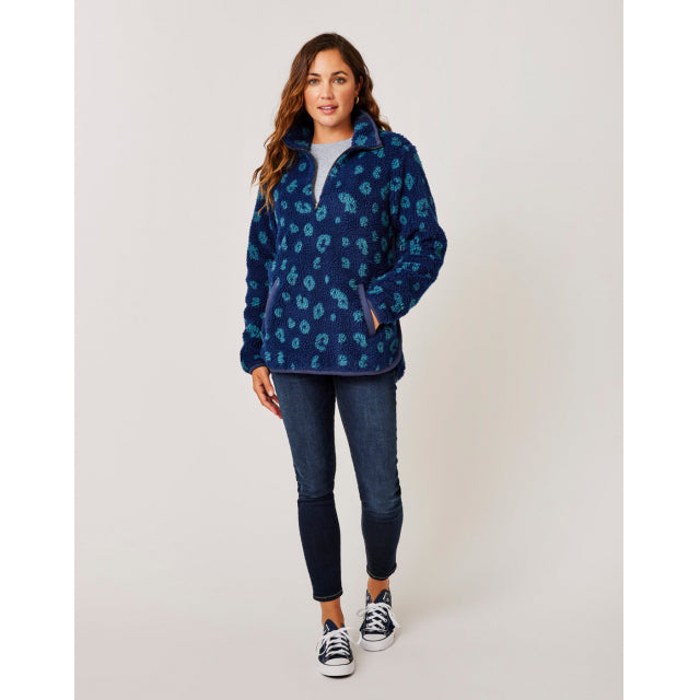 Carve Designs Women's Westport Jacquard Tunic Navy Leopard