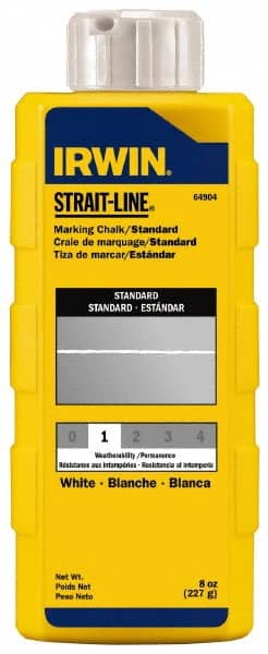 IRWIN INDUSTRIAL TOOL 8OZ STRAIT-LINE Marking Chalk Refill - WHITE WHITE / 8OZ