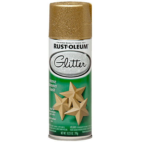 RUST-OLEUM 10.25 OZ Specialty Glitter Spray Paint - Gold Glitter GOLD_GLITTER