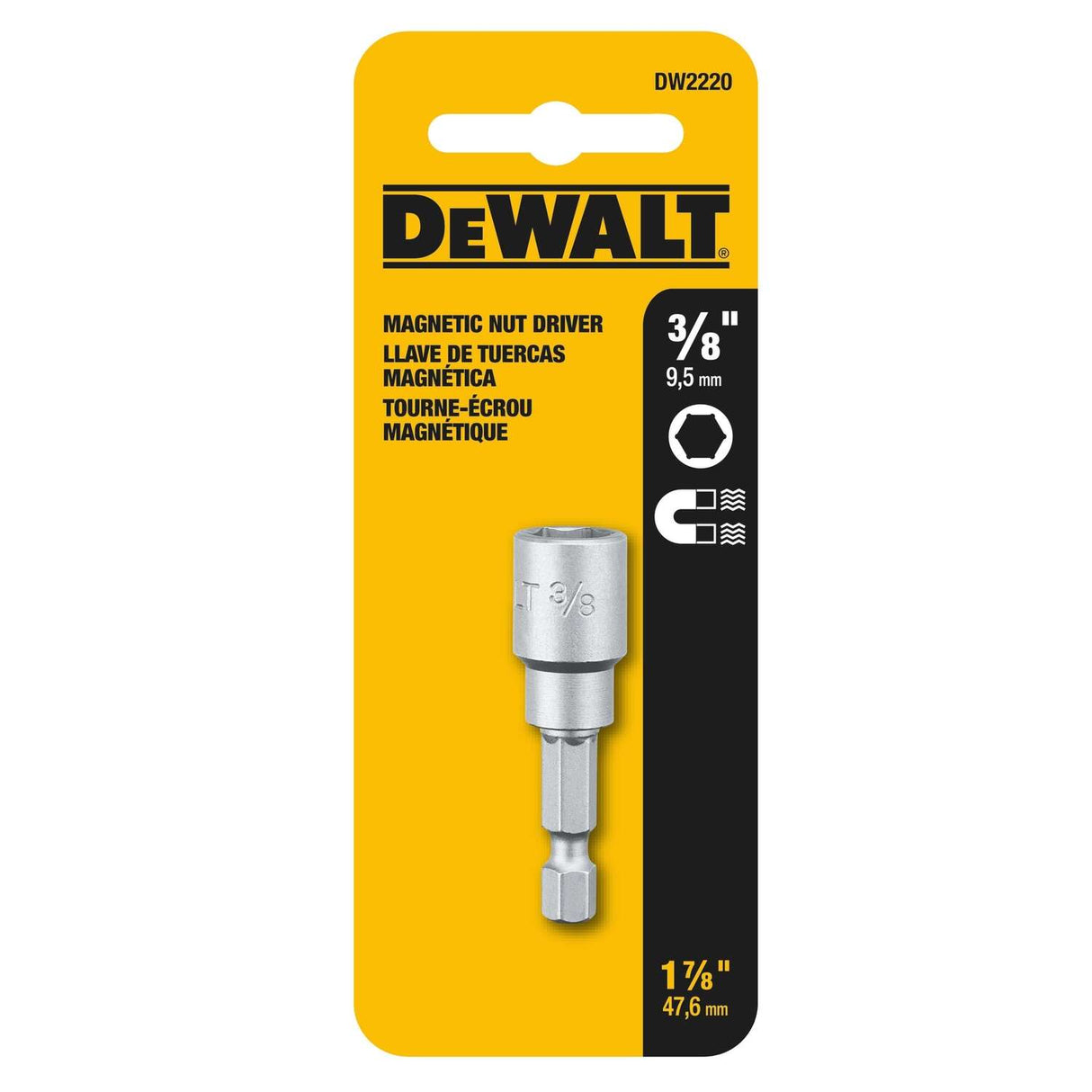 Dewalt 3/8 IN. x 1-7/8 IN. Magnetic Nut Driver (DW2220) 3/8X1/7/8