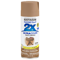 RUST-OLEUM 12 OZ Painter's Touch 2X Ultra Cover Satin Spray Paint - Satin Nutmeg NUTMEG