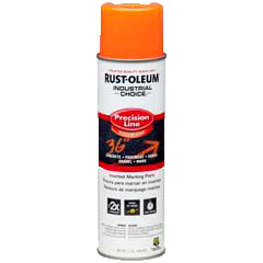 RUST-OLEUM 17 OZ M1600 System SB Precision Line Marking Paint - Fluorescent Orange FLORORG