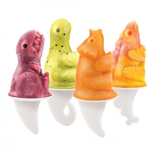 Tovolo Dino Pop Molds Set of 4 ORANGE_PEEL
