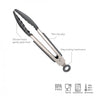 Tovolo Mini Silicone Tongs CHARCOAL