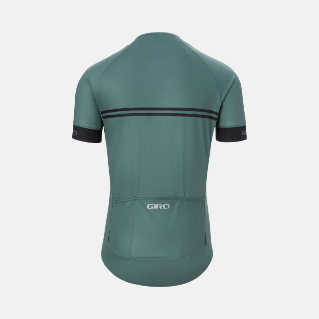 Giro Cycle Men's Chrono Sport Jersey Grey Green Classic Stripe