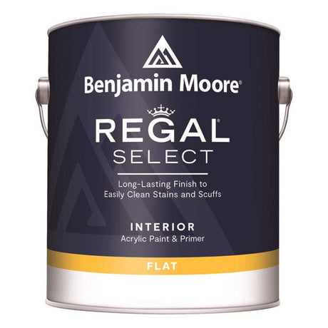 Benjamin Moore QT REGAL SELECT Acrylic Interior Paint & Primer - Flat Finish / FLAT