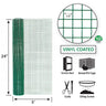 Garden Zone 24in x 5ft Vinyl Hardware Cloth with 1/2in Openings GREEN / .5_2X5FT