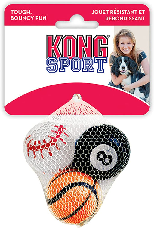 Kong Sports Balls, Medium, Assorted 3 pack ASST
