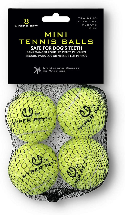 Hyper Pet Mini Tennis Balls For Dogs, 4 Pack, Green GREEN