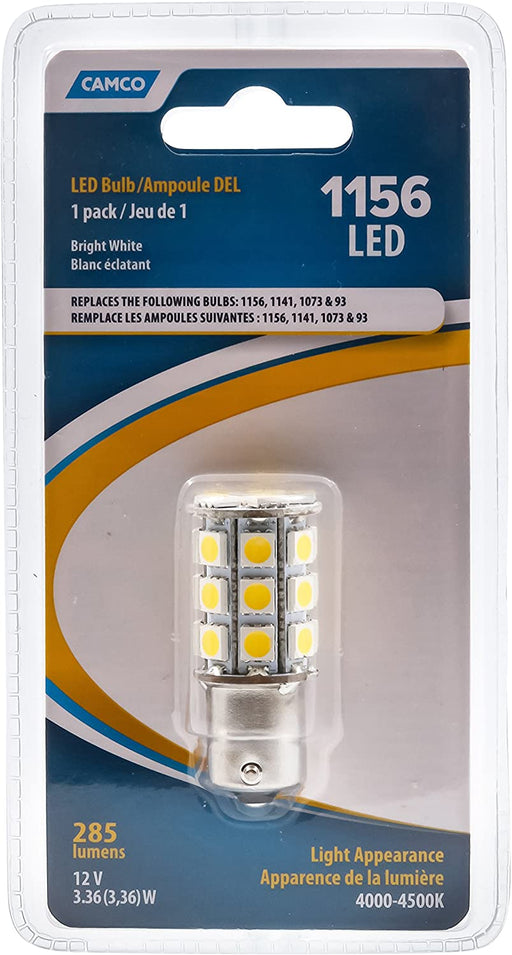 Camco LED Replacement Bulb, Bright White 1-Pack