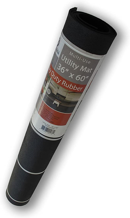 Quality Rubber Multi-Use Utility Mat, 36in x 60in x 1/4in