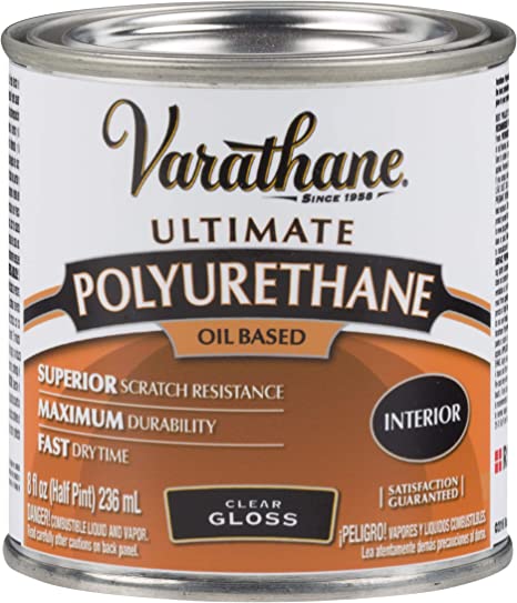 VARATHANE Half Pint Clear Gloss Oil-Based Interior Polyurethane CLEAR