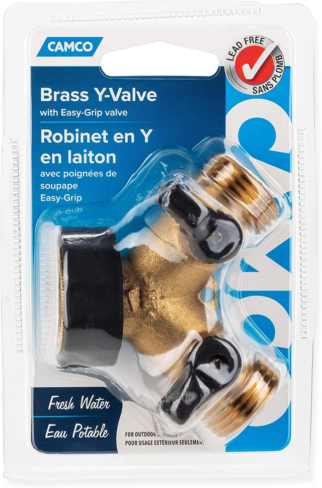 Camco Shut-off Valve, Brass Y