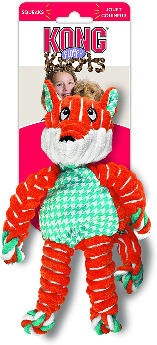 Kong Floppy Knots Fox Dog Toy, Small/Medium FOX
