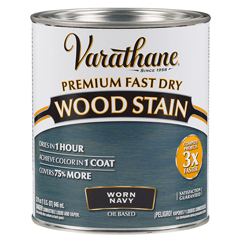 VARATHANE QT Fast Dry - Stain Worn Navy WORNNAVY