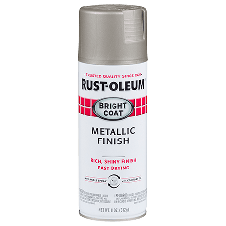 RUST-OLEUM 12 OZ Stops Rust Bright Coat Spray Paint - Metallic Aluminum ALUMINUM