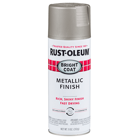 RUST-OLEUM 12 OZ Stops Rust Bright Coat Spray Paint - Metallic Aluminum ALUMINUM