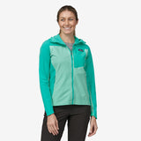 Patagonia Women's R1 Crossstrata Hoody Early teal