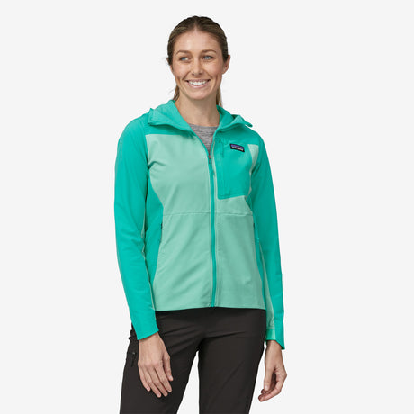 Patagonia Women's R1 Crossstrata Hoody Early teal