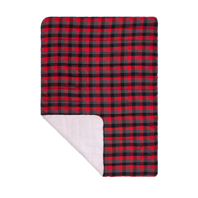 Rumpl Printed Flannel Sherpa Buffalo Plaid