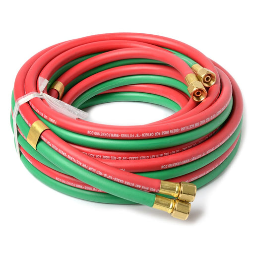 Forney R-Grade Oxy-Acetylene Hose, 1/4 in x 25ft
