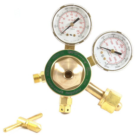 Forney 250 Series Oxygen Regulator, 2 in Side Mount