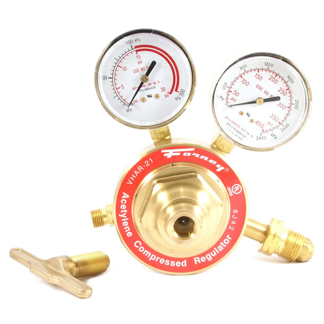 Forney 450 Series Acetylene Regulator, 2-1/2 in Side Mount / SIDEMOUNT