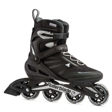 Rollerblade Zetrablade Men's Adult Fitness Inline Skate, Black And Silver Black/Silver