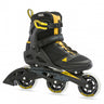 Rollerblade Macroblade 100 3WD Mens Adult Fitness Inline Skate, Black and Saffron Yellow, Performance Inline Skates Black/Saffron Yellow