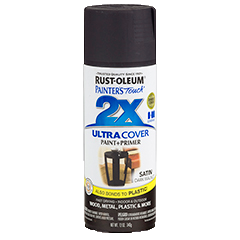 RUST-OLEUM 12 OZ Painter's Touch 2X Ultra Cover Satin Spray Paint - Satin Dark Walnut DKWALNUT