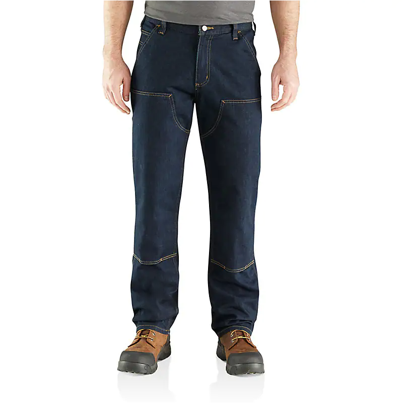 Carhartt Men's Rugged Flex Relaxed Fit Double-front Utility Jean 491 erie