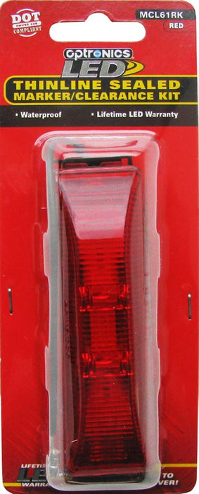 Optronics Red Thin line Sealed Marker/Clearance Light Kit RED