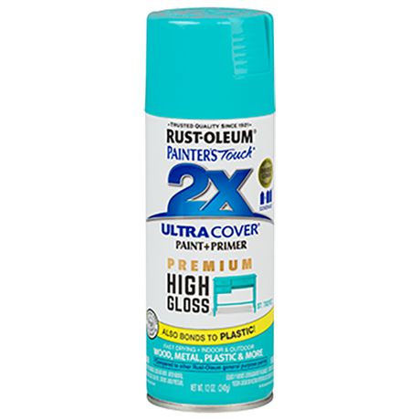 RUST-OLEUM 12 OZ Painter's Touch 2X Ultra Cover High Gloss Spray Paint - Hi Gloss St Tropez ST_TROPEZ /  / HIGH_GLOSS