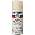 RUST-OLEUM 12 OZ Stops Rust Protective Enamel Spray Paint - Gloss Almond ALMOND