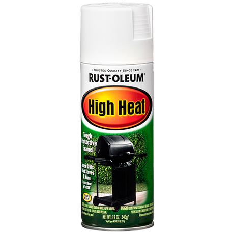 RUST-OLEUM 12 OZ Specialty High Heat Spray Paint -White WHT