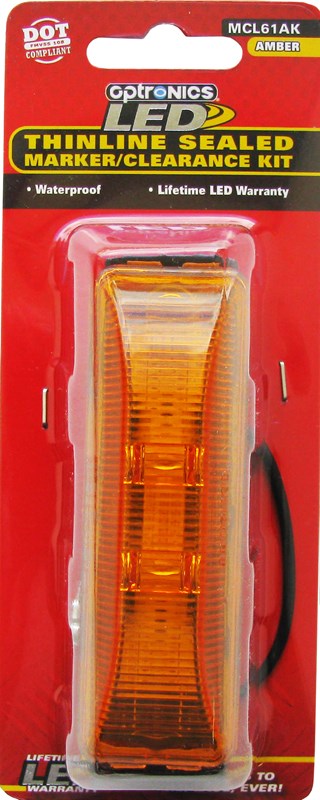 Optronics Yellow Thin line Sealed Marker/Clearance Light Kit AMBER