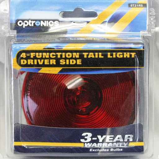 Optronics 4-Function Tail Light, Driver Side BLK_STL