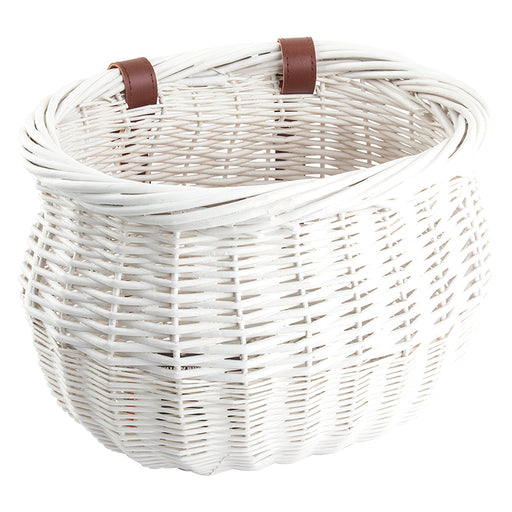 Sunlite WILLOW BUSHEL Basket, White WHITE