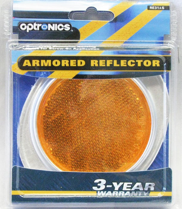Optronics Armored Reflector, Yellow AMBER