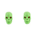 TrikTopz Valve Caps Skull Green GREEN