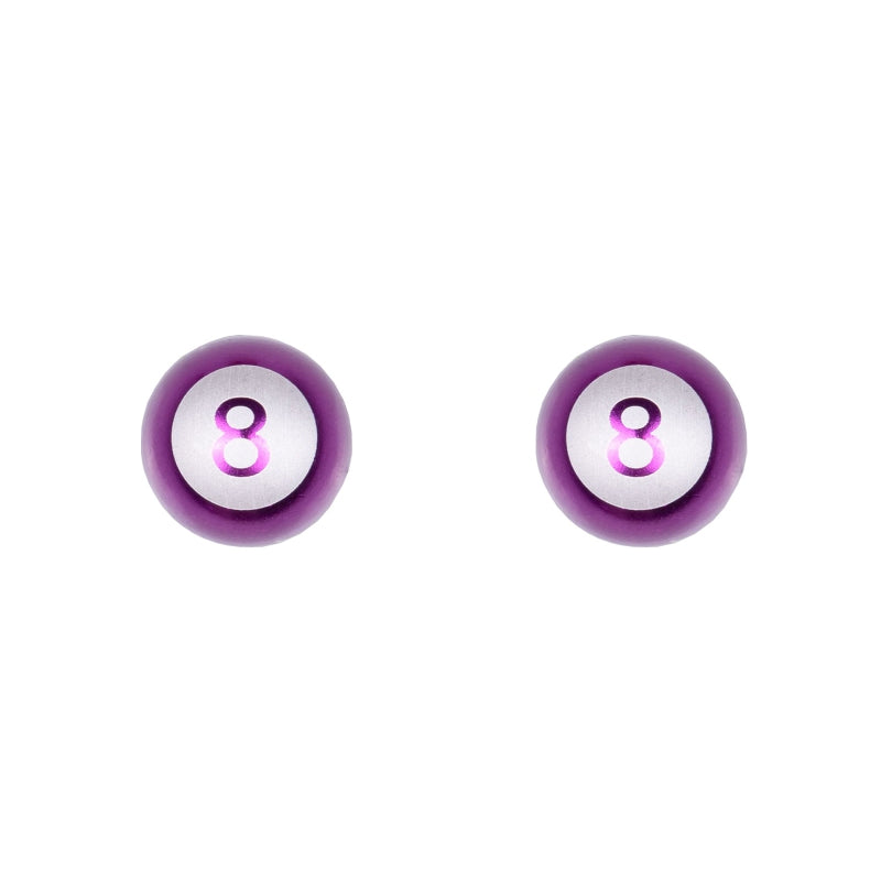 TrikTopz Valve Caps 8-Ball PURPLE